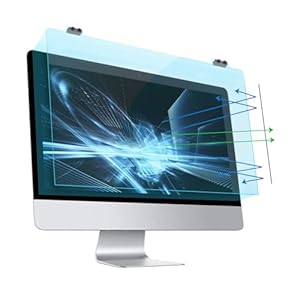 MOSISO Protector Écran Bloqueur de Lumières Bleues 20-22 Pouces pour Moniteurs 20/21,5/22 Pouces Diagonale, Anti-Réflexion Double Face À Accrochage Protection des Yeux