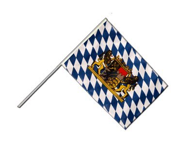 Drapeau Bavière avec Lion Digni 60 x 90 cm finitions haute résistance