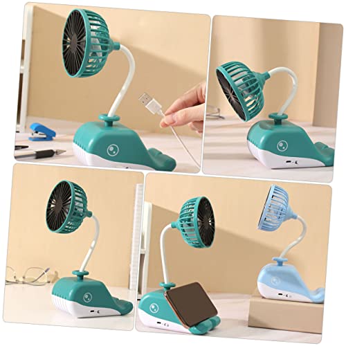 Ventilador portátil USB con soporte de teléfono LABRIMP y flujo de aire suave 8