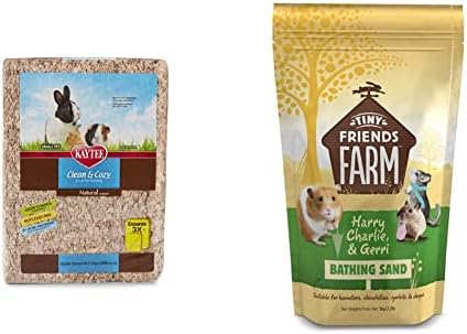 Kaytee Clean & Cozy Super Absorbent Paper Bedding for Cages, Hamster, Gerbil, Mice, Rabbit, Guinea Pig, 85 Litre, White