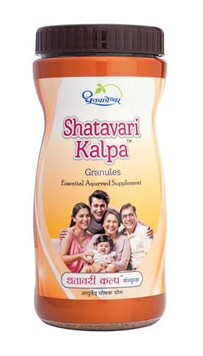 Image of Dhootapapeshwar Shatavari Kalpa Granules | Ayurvedic Immunity Booster for Women | Supports Reproductive Health, Lactation, Digestion, & Fatigue Relief | Chocolate Flavors | 350g