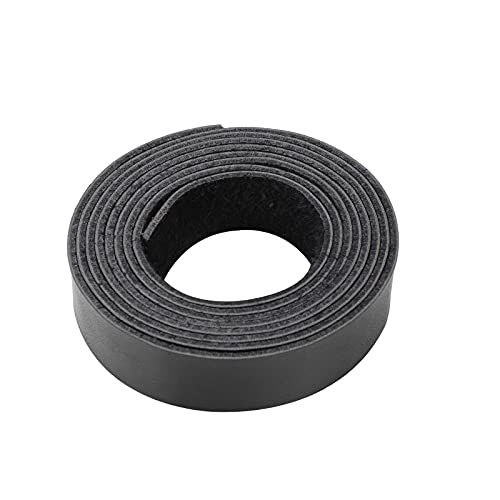 Picheng Black Leather Strap 1 Inch Wide 72 Inches Long, Leather Belt Strips Very Suitable For Pet Collars, Traction Ropes,Belts, Keychains, Leather Watch Straps Diy Craft Projects (Black) #TOP2