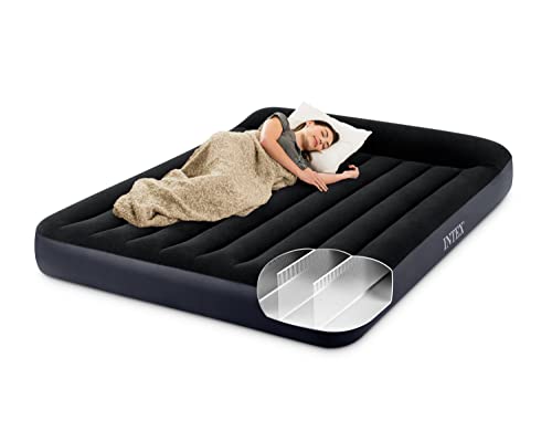 Image of Intex 64149ED Dura-Beam Standard Pillow Rest Air Mattress: Fiber-Tech - Queen Size - Built-in Electric Pump-- 10in Bed Height-- 600lb Weight Capacity,(Pack of 3)