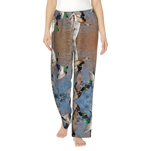 Pantalon de pyjama femme canards colvert idée cadeau Noël