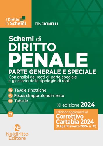 Schemi di diritto penale. Parte generale e speciale