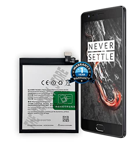 Image of THE BATTERY STORE Original BLP633 BATTREY for OnePlus 3T A3010 A3003 Battery Model BLP633 battrey with 1 Year Warranty and High Capacity Battery Backup(for OnePlus 3T)