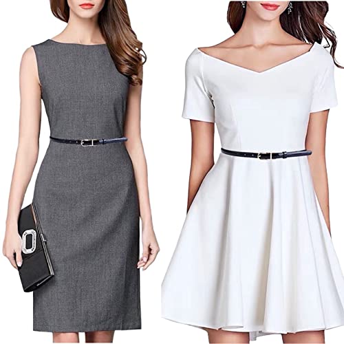 Women's Belts Skinny Patent Leather Belts Slim Reversible Waistband Twist To Convert Worn On Both Sides Gold Buckle3