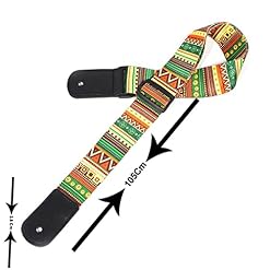 CZDYUF Sangles De Guitare Folk Acoustique d’impression De Style National Ceintures De Ukulélé De Basse Électrique Réglables en Cuir Épaissi - Les Beatles, Paul McCartney, John Lennon, RIngo Starr, George Harrison CZDYUF Sangles De Guitare Folk Acoustique d'impression De Style National Ceintures De Ukulélé De Basse Électrique Réglables en Cuir Épaissi – Image 2