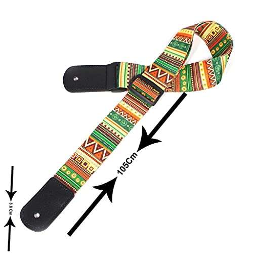 CZDYUF Sangles De Guitare Folk Acoustique d’impression De Style National Ceintures De Ukulélé De Basse Électrique Réglables en Cuir Épaissi - Les Beatles, Paul McCartney, John Lennon, RIngo Starr, George Harrison CZDYUF Sangles De Guitare Folk Acoustique d'impression De Style National Ceintures De Ukulélé De Basse Électrique Réglables en Cuir Épaissi – Image 3