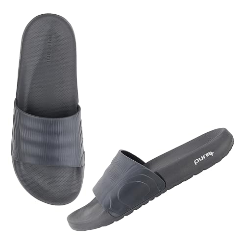 Image of WELCOME Pure-53 Lightweight Super Flexible Stylish Dailywear Sliders /Slippers for Men