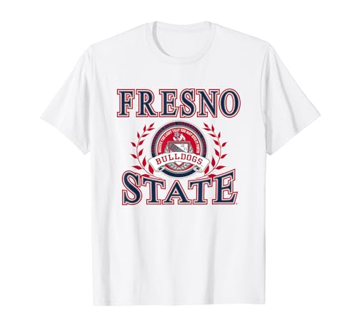 Fresno State Bulldogs Laurels White Officially Licensed T-Shirt