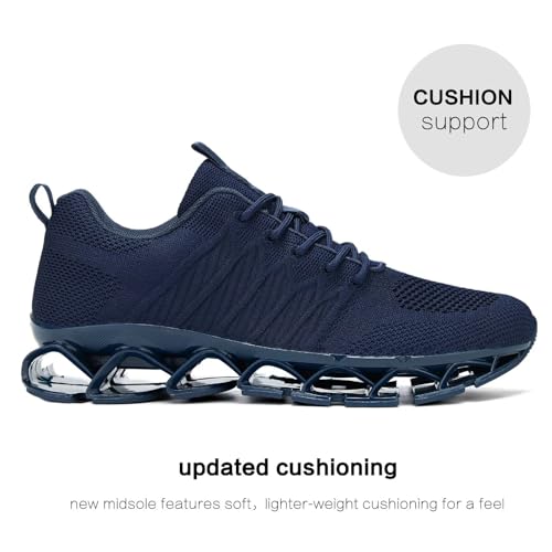 Image of Mens Slip on Running Walking Shoes Blade Tennis Casual Fashion Sneakers Comfort Non Slip Work Sport Athletic Trainer