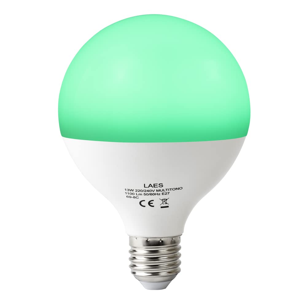 LAES żarówka LED Smart E27, 13 W, wielokolorowa, 95 x 113 mm