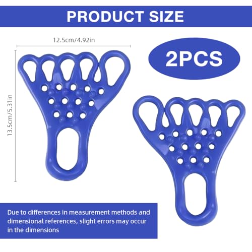Image of Proberos 5-Toe Resistance Stretching Bands - 2pcs, Toe Trainer for Smaller Feet, Anti-Slip Heel Grip, Pain Relief for Bunion & Plantar Fasciitis, Improves Toe Dexterity & Flexibility
