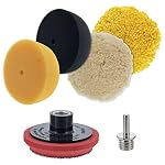 TCP Global 3" Mini Buffing and Polishing Pad Kit with 4 Pads, 2 Foam,2 Wool
