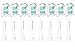 Aoremon Replacement Toothbrush Heads for Philips Sonicareï¼š8 Pack Replacement Brush Heads Compatible with Sonicare HX9023/65 and Other Sonicare Snap-on Electric Toothbrushï¼ˆWhiteï¼‰