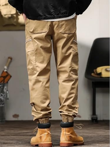 Image of Lymio Cargo for Men || Cotton Cargo Pant || Drawstring Waist Pant (Also Available in Plus Sizes) (89-92)