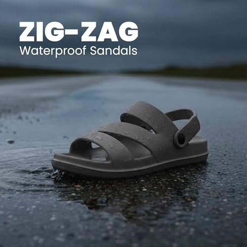Image of NoStrain Men's Waterproof Sandals with Back Strap | Casual Floater Sandals for Man | Soft, Lightweight Slip On Slippers for Men | Comfortable Daily Wear