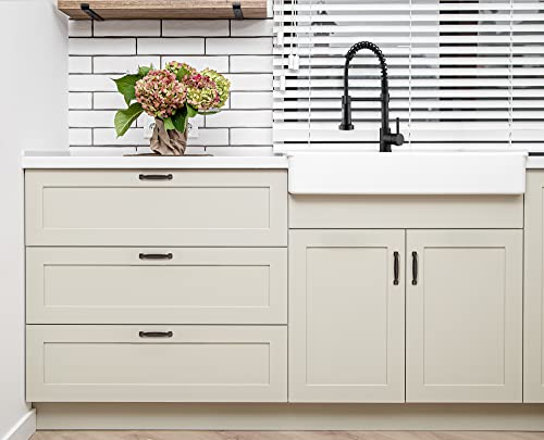 Image of Ravinte Solid 3-3 /4 Inch Oil Rubbed Bronze Cabinet Pulls - Drawer Handles for Cupboards