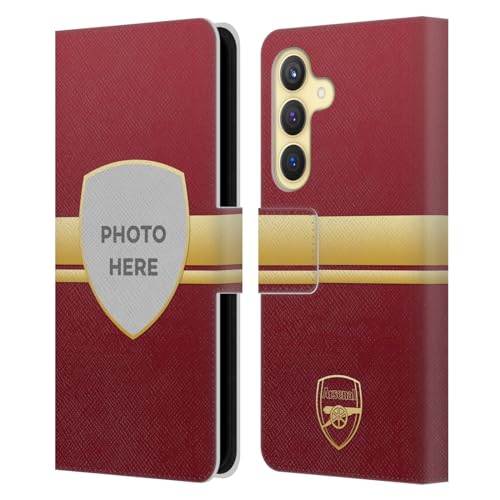 Coque antichoc Samsung Galaxy S24 5G Arsenal FC étui portefeuille en cuir anti-rayure