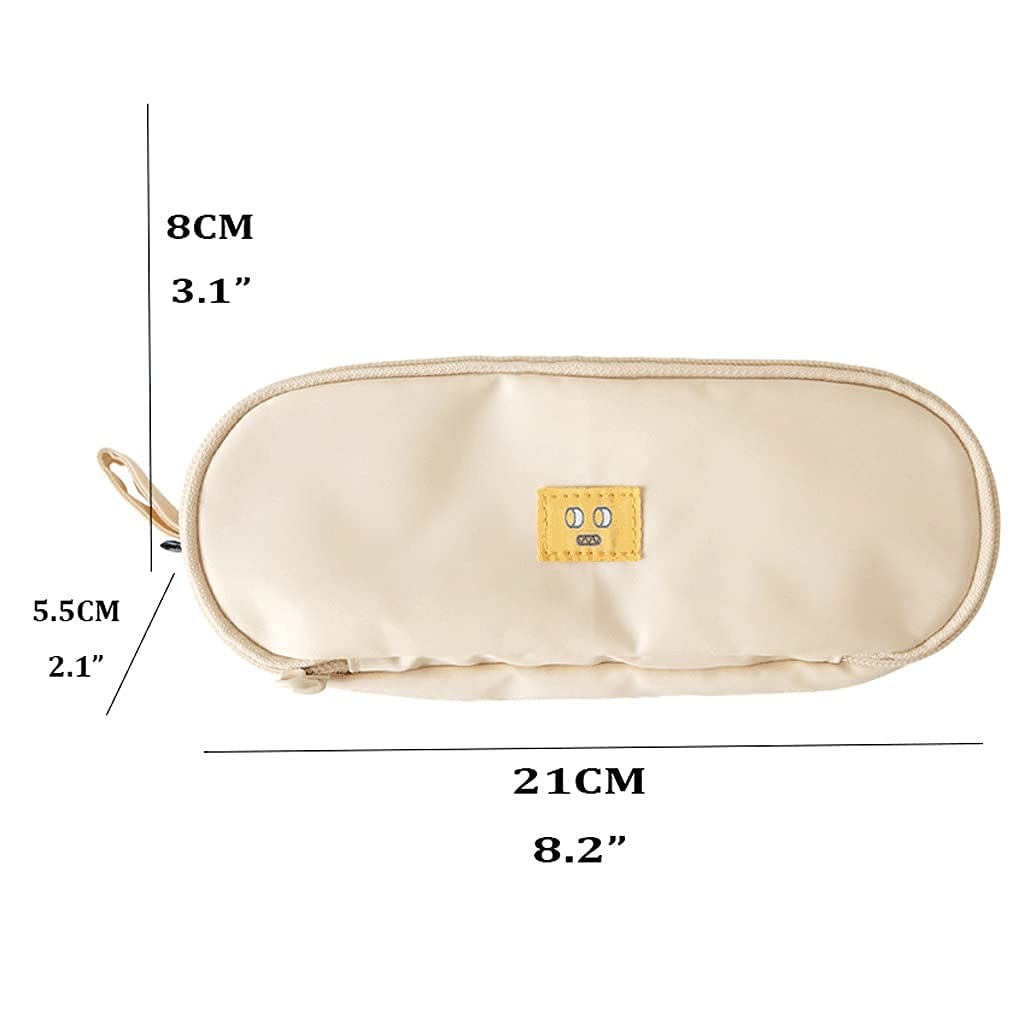 Caja de lápices Funda de lápiz de gran capacidad con cremallera, bolsa de doble capa bolsa de pluma bolsa cosmética organizador de papelería para la escuela / oficina / bolso de la bolsa de la bolsa