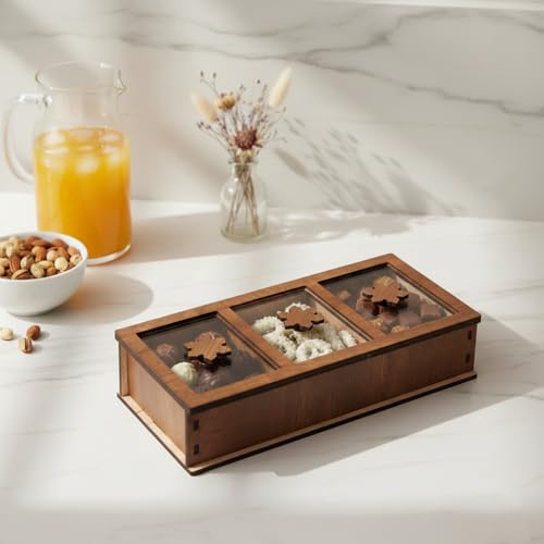 Image of Decorative Rectangle Empty DryFruits Storagebox /Wooden DryFruitbox /Sweetsbox /Wooden Dry Fruitbox /Giftbox /Mukhwashbox, Sopari Storagebox