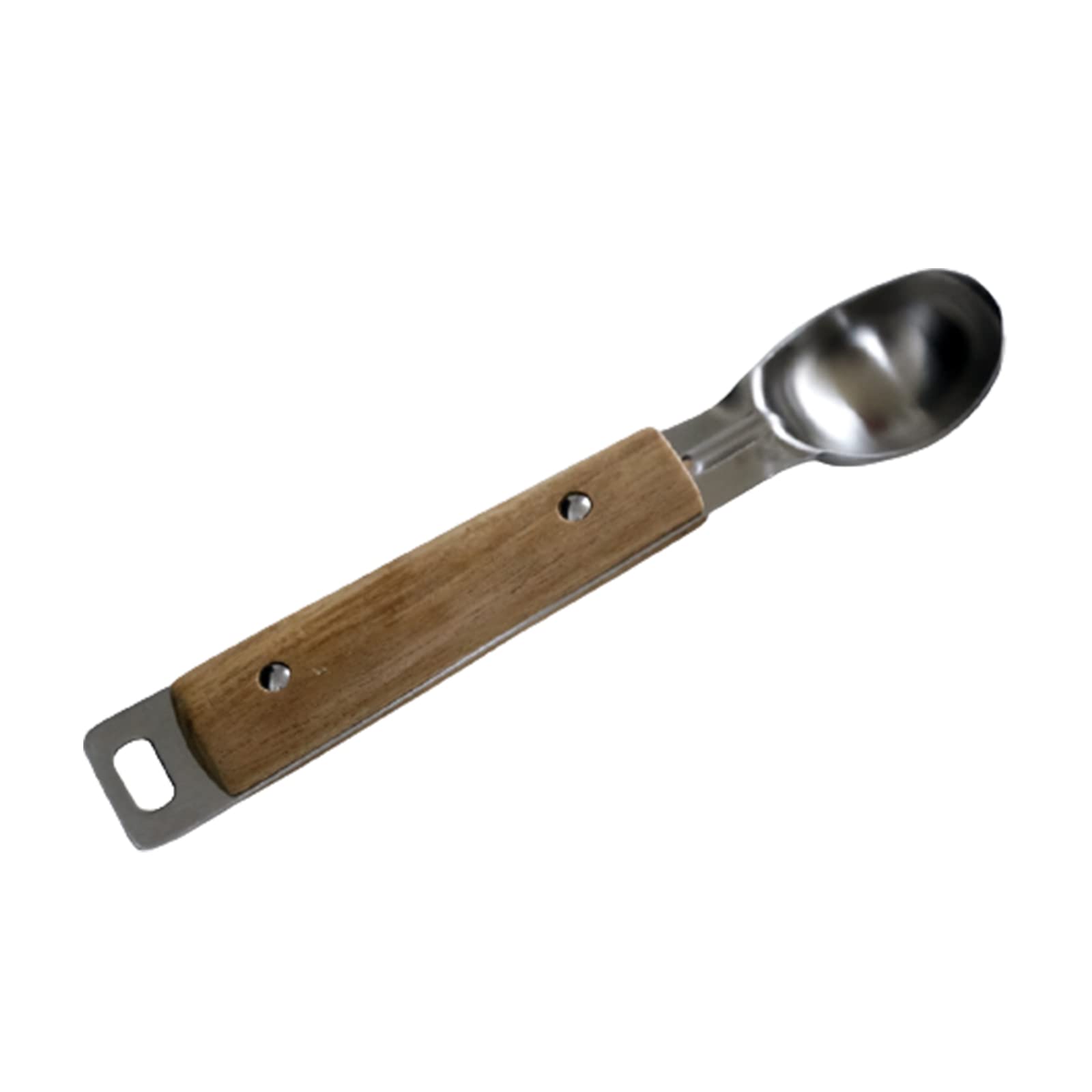MALSSE Wooden Kitchen Utensil Stainless Steel Cooking Utensils Non-Stick Kitchen Gadgets Cookware Tool 6 Styles Cookware Stainless Steel with Handle