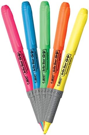 BICGBLP51ASST - BIC Brite Liner Grip Highlighter