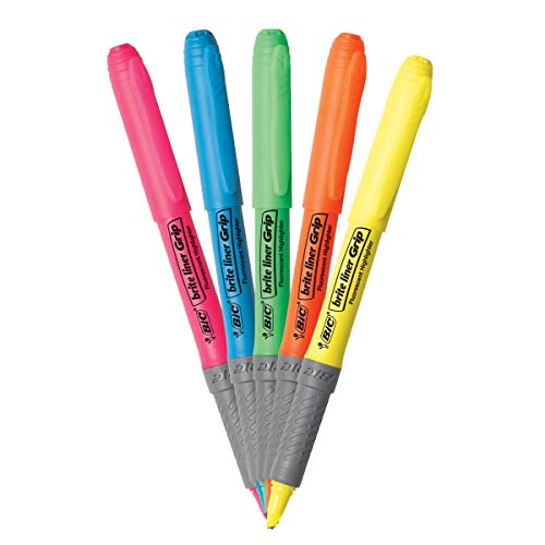 Bicgblp51Asst - Bic Brite Liner Grip Highlighter #TOP1