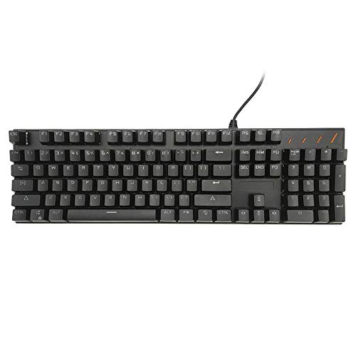 Teclado Gaming con Cable USB Yanghao Natural Ergonomic Keyboard 104 Claves RGB para Gamer PC