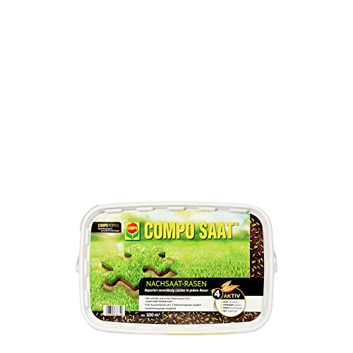 Compo SAAT Nachsaat-Rasen, Spezielle Nachsaat-Mischung mit wirkaktivem Keimbeschleuniger, 2 kg, 100 m² - 3