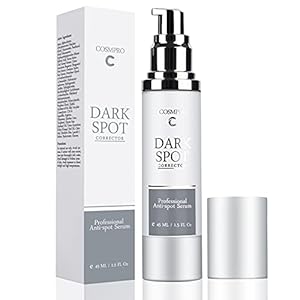 Cosmpro Anti-Manchas Serum Despigmentante Manchas Facial, 45ml manchas cara eliminación, para el Cuidado Facial de Día y…