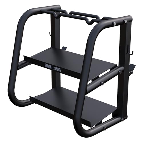 GORILLA SPORTS® Hantelständer - Multifunktional, 52x68,5x62 cm, Stahl,...