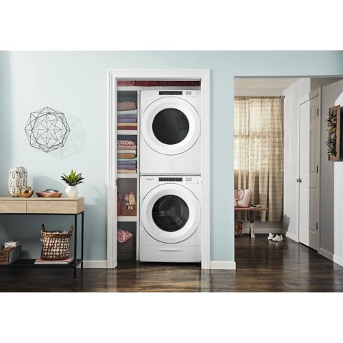 Image of Whirlpool 7.4 cu. ft. 240 Volt Stackable White Electric Ventless Dryer with Intuitive Touch Controls, ENERGY STAR