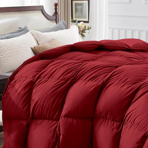 Image of Restful Sleep All Weather Comforter Single Bed Size - Dohar /Rajai /Blanket /Duvet -250 GSM Quilt Soft Microfiber Fill Single Size (60 inchX90 inch) - Burgundy Color