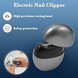 Automatic Electric Nail Clippers- Cutter and Trimmer Electric Nail Trimmer for Toenails, Rechargeable Type - C, Low Noise with Front Light, Trimming Nails Polisher with 1 Cleaning Brushes - Image 3