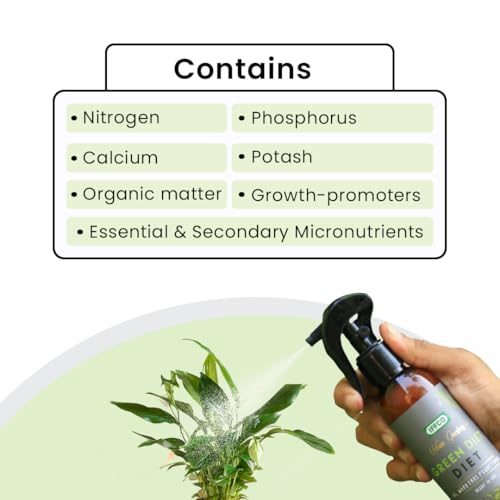 Image of IFFCO Urban Gardens - Green Diet - 500 ML - Organic Plant Food For Potted Indoor & Outdoor plants, Balanced Macro & Micro Nutrients, Ready to Use Spray