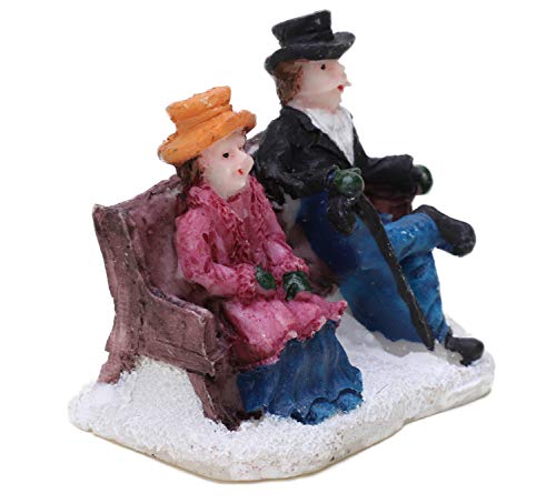 Toyland® Mini Resin Christmas Collectible Ornament - Village Scene Accessories - Xmas Figures (Couple & No Baby 2 Inch) - Image 4