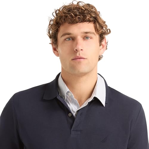 Nautica Polo para Hombre Classic Fit Manga Larga Deck miniatura 3