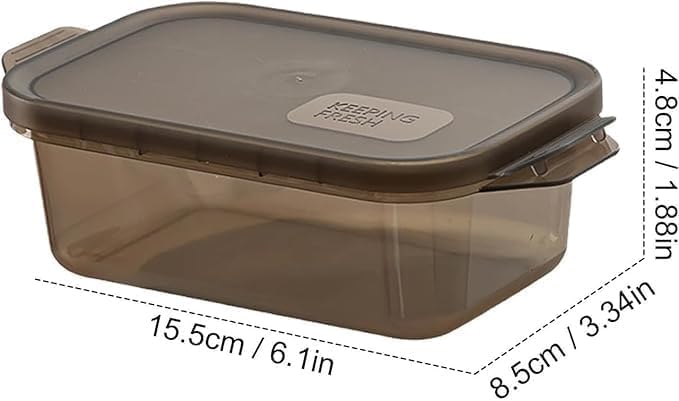 Image of Heiter 1200 ml Food Storage Containers for Fridge - Set of 6 BPA-Free Plastic Airtight & Leak-Proof Meal-Prep Boxes with Lids, Freezer /Dishwasher-Safe Kitchen & Refrigerator Organiser