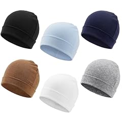 6 Pcs Folded Hat: Brown, Blue, Grey, Black, Navy Blue, White