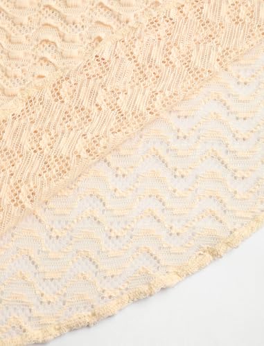 Image of ZAFUL Sarong Coverups for Women Beach Vacation Fishnet See Thru Tie Side Bathing Suit Cover Up Mini Skirt