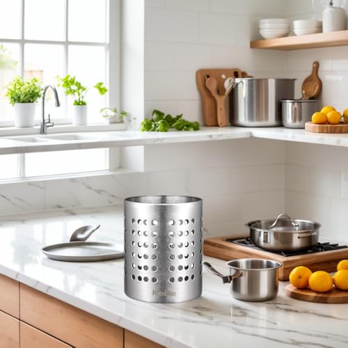 Ksendalo K-036 L Round Sus304 Stainless Steel Utensil Holder thumb #2