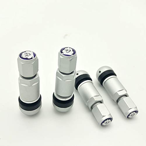 Z-Onemart 8Pcs Car Tubeless Tire Valve Stem Bolt-In Aluminum Alloy Explosion Proof Wheel Tire Tpms Valve Stem With Dust Caps #TOP4