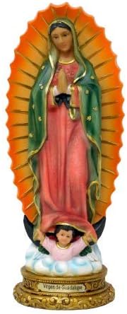 Virgen De Guadalupe - Figura de estatua de resina de 12 pulgadas, Nuestra Señora de Guadalupe