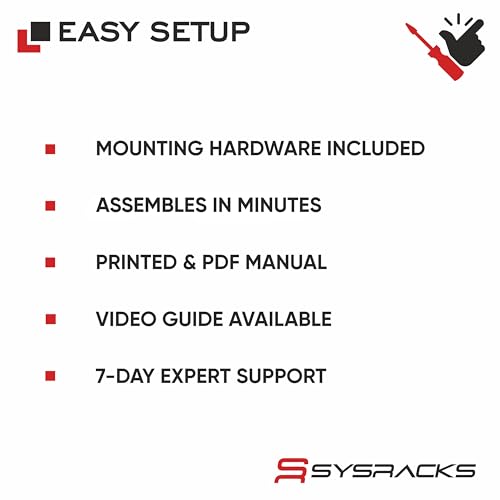 Image of 27U Wall Mount Server Rack Cabinet, 19 Inch Network and AV Enclosure, 24 Inch Deep, Locking Glass Door, Fan, PDU, 2 Shelves, for Home Lab