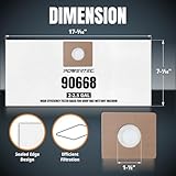 Zoom IMG-1 powertec shop vac bags 12pk Zoom IMG-1 powertec shop vac bags 12pk