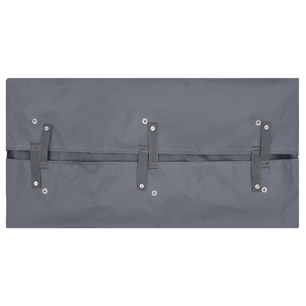 Wkładka do wózka ogrodowego, ciemnoszara, 81 x 41 x 40 cm, pokrowiec ochronny do transportu, wytrzymały poliester, dokładnie dopasowana plandeka