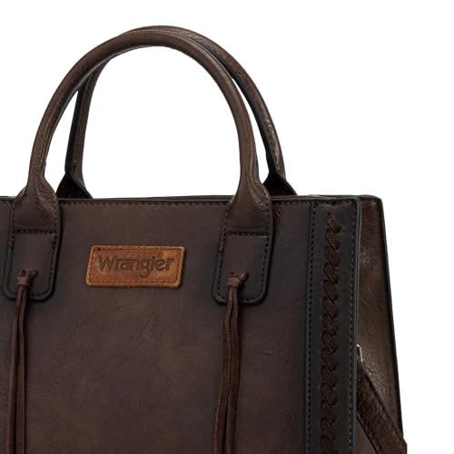 Image of Wrangler Tote Bag for Women Western Cowhide Purse and Wallet Set