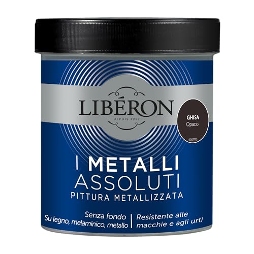 Libéron - I Metalli Assoluti - Pittura Metallizzata - Ghisa Opaco - 0,5 L